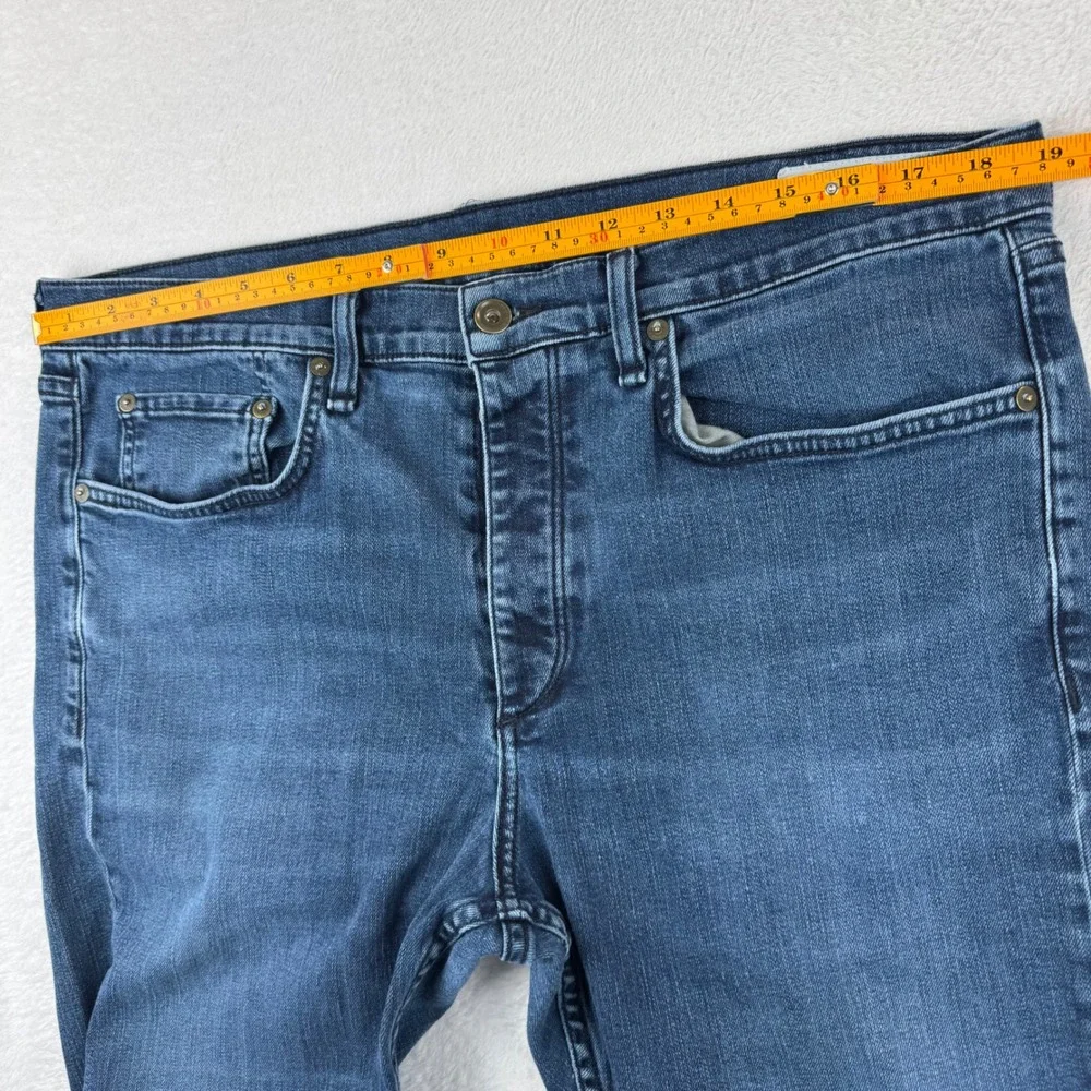 Rag‎ & Bone Fit 1 Extra Slim Jeans Mens 38 Blue Bayview Button Fly Made in USA